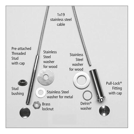 Railfx Cable Rail 102 Basic Kit 60 ft RFX10260